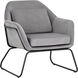 Watts Black / Antonio Charcoal Lounge Chair